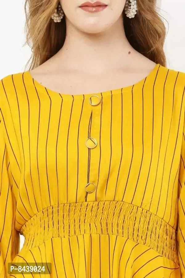Stylish Viscose Rayon Fit and Flare Dress For Women