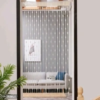 Multicoloured Polyester Eyelet Fitting Solid Curtains (Set Of 2)
