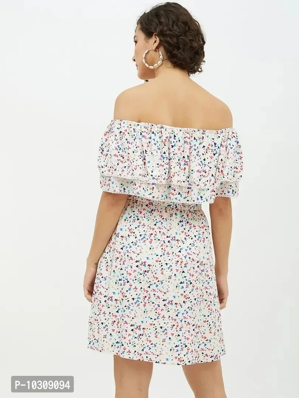 Women Stylish Viscose Rayon Fit and Flare Dress - XL