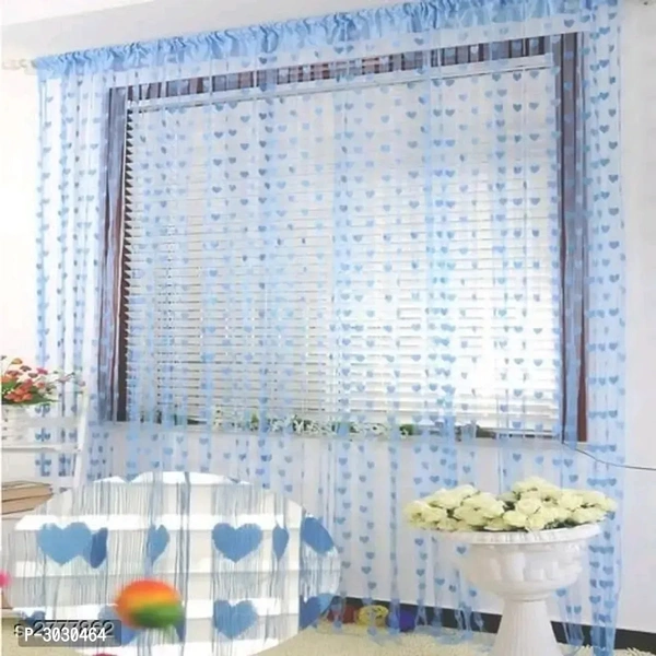 Multicoloured Polyester Eyelet Fitting Solid Curtains (Set Of 2)