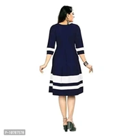 ZELZIS Woman's Crepe Dress (Small, Blue) - S