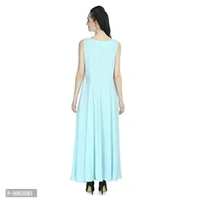 RUDRAKRITI Women's Crepe Maxi Dress and duptta Set - S