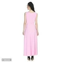 RUDRAKRITI Women's Crepe Maxi Dress and duptta Set - M