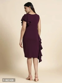 Stylish Fancy Lycra Solid Bodycon Dress For Women - l