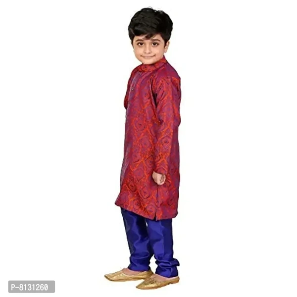 Vesh Cotton Kurta Pajama Set for Boys Kids - 9-10 Years