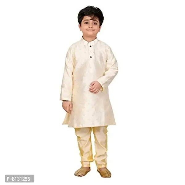 Vesh Cotton Kurta Pajama Set for Boys Kids - 9-10 Years