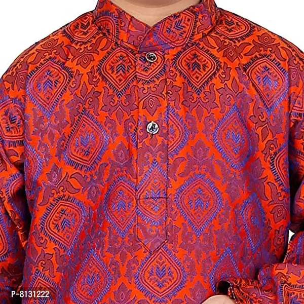Vesh Cotton Kurta Pajama Set for Boys Kids - 9-10 Years