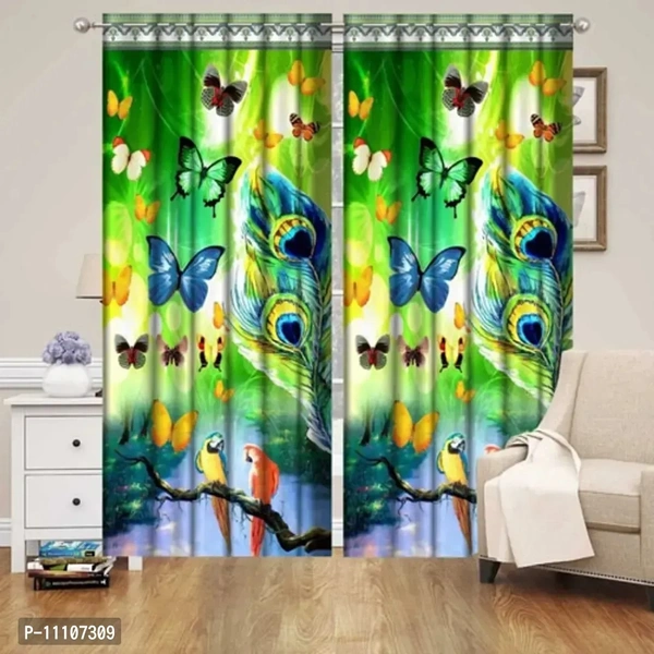 Stylish Polyester Printed Door Curtains-1 Piece