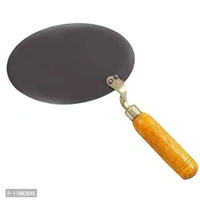 KITCHEN SHOPEE Iron Tawa, 11 Inches, Black