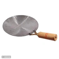 KITCHEN SHOPEE Induction Friendly Iron Tawa for Roti/Chapathi/Chapati 9 inch and 9 Inch Iron Kadai for Cooking Induction Friendly