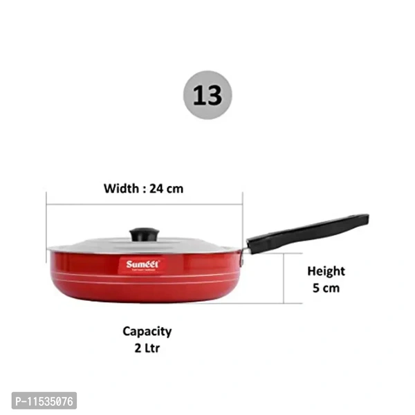 Sumeet Red Fry Pan - 1litr