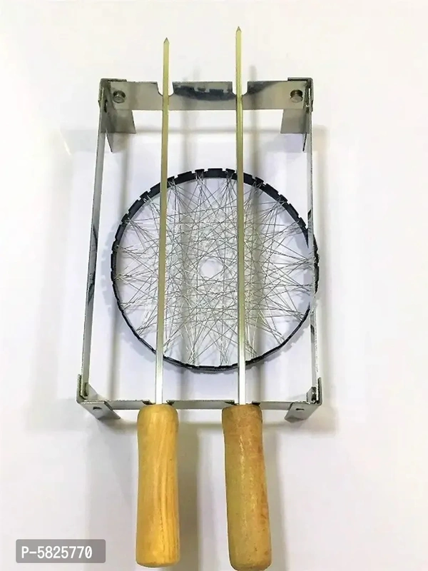 Barbeque Grill Stand For Gas Stove | Gas Tandoor Grill For Home | Foldable Chhota Tandoor with 2 Needles 1 Jali