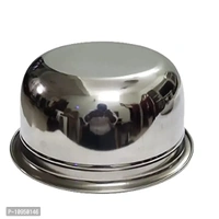 Stainless Steel Flat Bottom Ring Tope Set -3Pcs.750ml,1000ml,1500ml (Induction and Gas Compatible) ApproxWt.0.475Kg