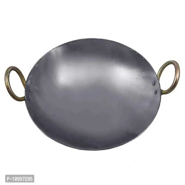 KITCHEN SHOPEE Iron Cookware Set- Iron kadai 8 inch & 9 inch Iron tawa