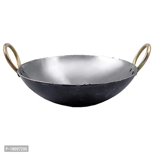 KITCHEN SHOPEE Iron Cookware Set- Iron kadai 8 inch & 9 inch Iron tawa
