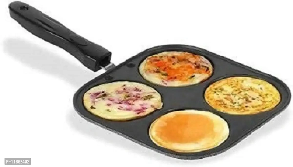 Trendy Uttapam Tawa - Multi Snack Maker 4 In 1 Mini Pancake Maker I-49 0.125 L Capacity 19.5 Cm Diameter (Aluminium, Non-Stick, Induction Bottom)