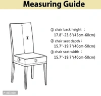 Designer Polyester Spandex Stretch Removable Washable Elastic Chair Slipcover