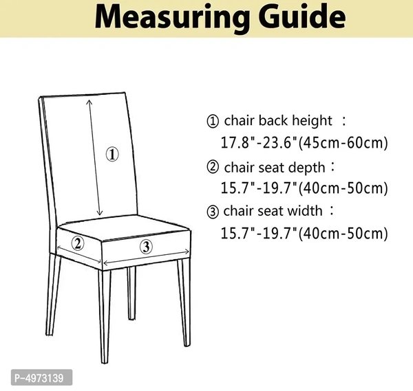 Designer Polyester Spandex Stretch Removable Washable Elastic Chair Slipcover