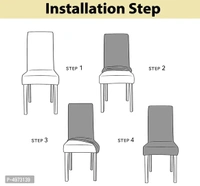 Designer Polyester Spandex Stretch Removable Washable Elastic Chair Slipcover