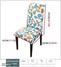 Chair Cover Stretchable Washable Dining Chair Cover Protector Seat Printed Slipcover Chair Cover Set of 1