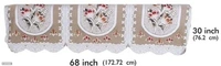 Flower Design Cotton Floral 5 Seater Sofa Cover Set|6 Pieces Arms Cover|1 Center Table Cover|Pack of 17, Multicolor