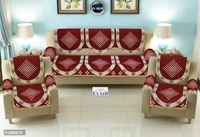 Comfortable Royal Look Velvet 5 Seater Sofa Covers - Set of 6 Pieces