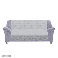 KANUSHI Industries? Floral, Design 5 Seater Sofa Cover (Color :White)