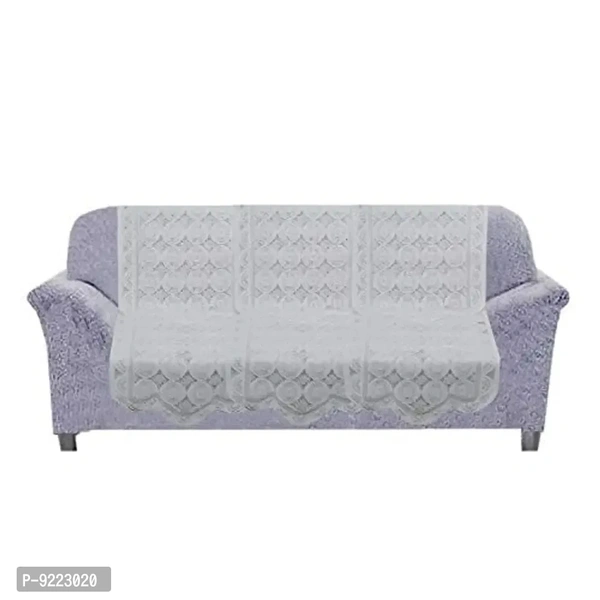 KANUSHI Industries? Floral, Design 5 Seater Sofa Cover (Color :White)