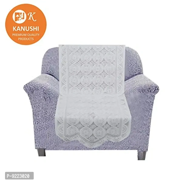 KANUSHI Industries? Floral, Design 5 Seater Sofa Cover (Color :White)