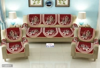 Comfortable Royal Look Velvet 5 Seater Sofa Covers - Set of 6 Pieces