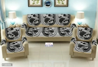 Comfortable Royal Look Velvet 5 Seater Sofa Covers - Set of 6 Pieces