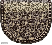 Comfortable Cotton Floral 5 Seater Sofa Cover - 10 Pieces , Coffee Kaju Zara
