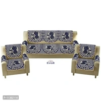 SPIEx-cell Excell loomtex Presents P_18 Sofa Cover of Exclusive Royal Look Velvet Sofa Cover Set of Heavy Fabric 500 TC Floral Design 5 Seater Sofa Cover -|| Set of 6 Piece ||