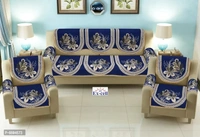Comfortable Royal Look Velvet 5 Seater Sofa Covers - Set of 6 Pieces