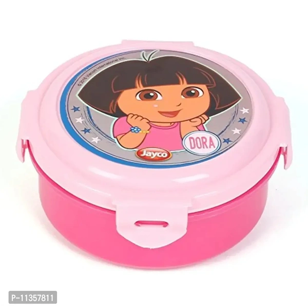 Jayco Plastic Insulated Lunch Box for School Kids - Thermo Kidz, Dora Print Big- Multicolor
