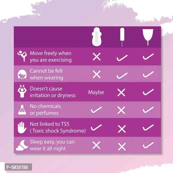 Sirona Reusable Menstrual Cup With Fda Compliant Medical Grade Silicone - Large