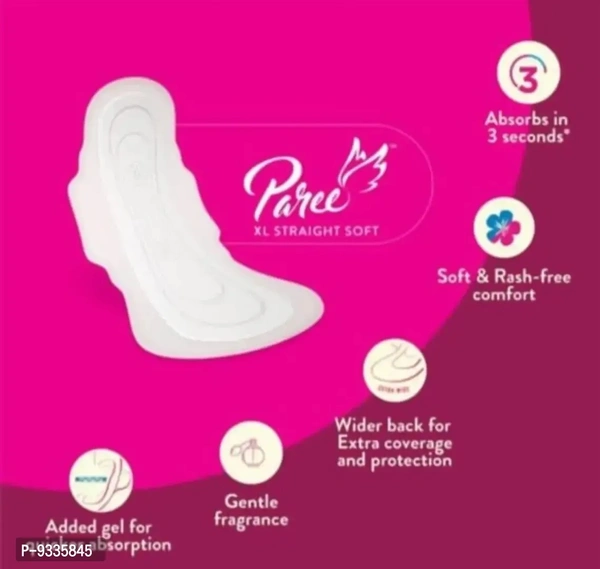 Paree Soft Rash Free XL Sanitary Pads For Heavy Flow - 40 Pads (Combo of 2)