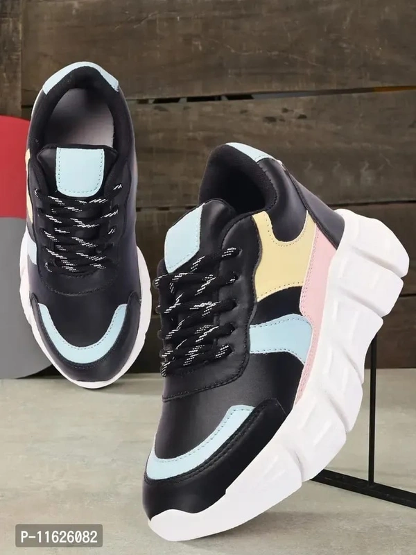 Stylish Fancy Mesh Casual Shoes Sneakers For Women - 8
