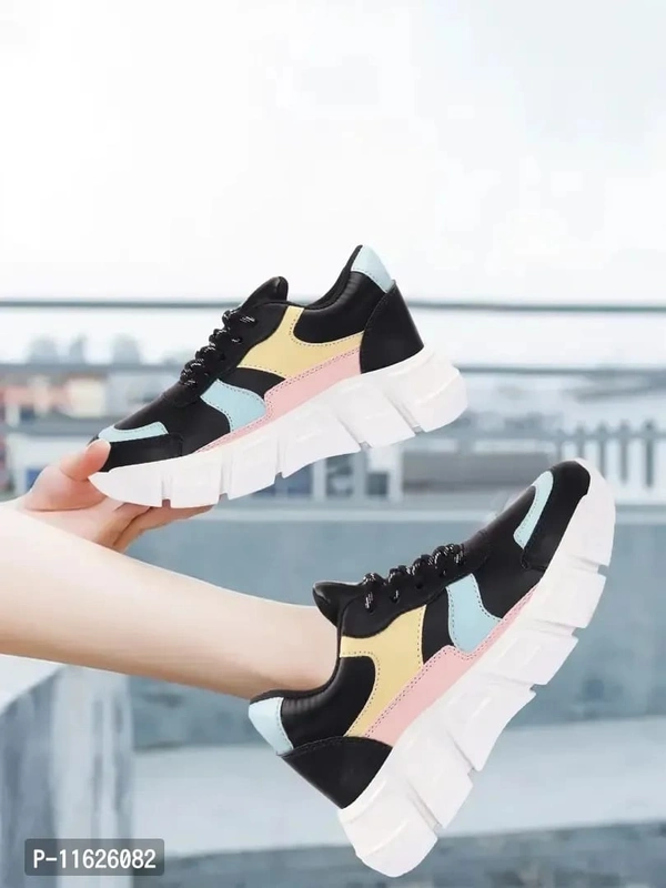 Stylish Fancy Mesh Casual Shoes Sneakers For Women - 6