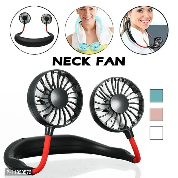 GIN18 Speed Rechargeable Mini Handsfree Neck Band USB Fan