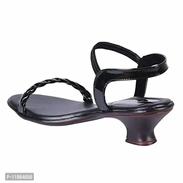 Legsway Women's SR-349 Black Heeled Sanda - 4UK