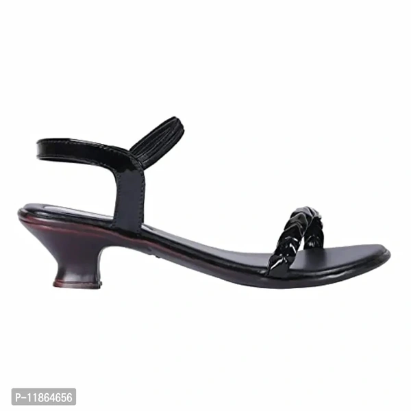 Legsway Women's SR-349 Black Heeled Sanda - 4UK