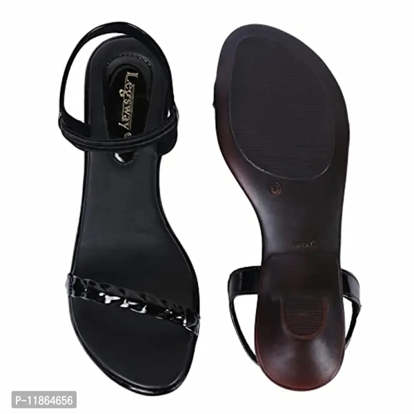 Legsway Women's SR-349 Black Heeled Sanda - 4UK