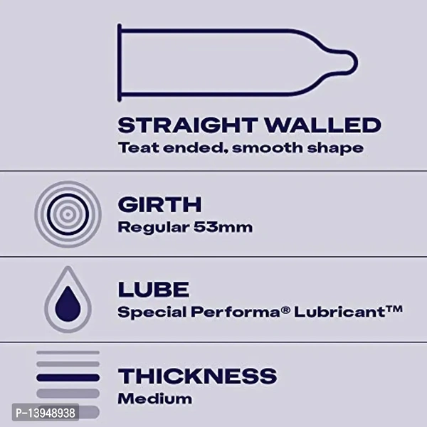 Durex Multi-Pack Condoms for Men – Extra Ribbed & Dotted, Performa Lubricant, 10 Count (Pack of 2)