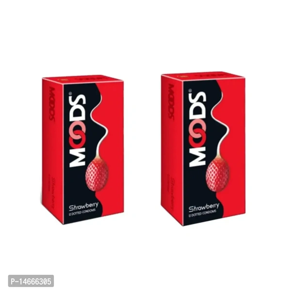 Moods Strawberry Flavoured Condoms – Pack of 2