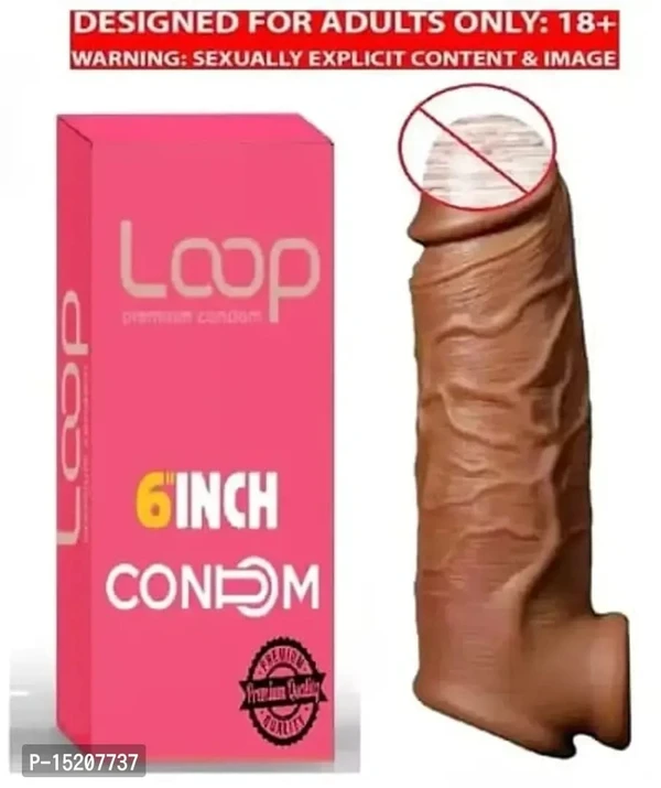 6 inch silicon dragon condom for men - Non Returnable