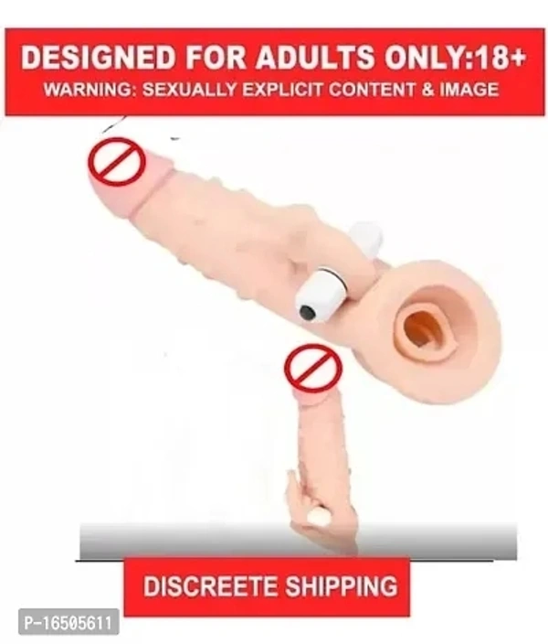 9 Inch Penis Extender Dragons Reusable Condom Washable Condom Silicone Condom with bullet - 1 Unit, Non Returnable