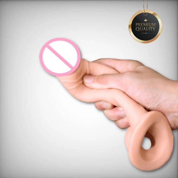 9 Inch Silicon Dragon Condom - Cream Colour  - 1, This Product is Non Returnable