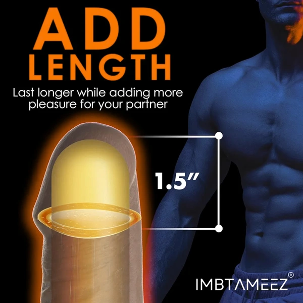 Imbtameez Dragon Silicone Condom Royal Edition | 6 Inch Reusable Dragon Skin Condom | Latex-Free, Washable Sleeve for Men - This item is non returnable, * Order Now get upto Rs 100 Off apply code ROYALED
