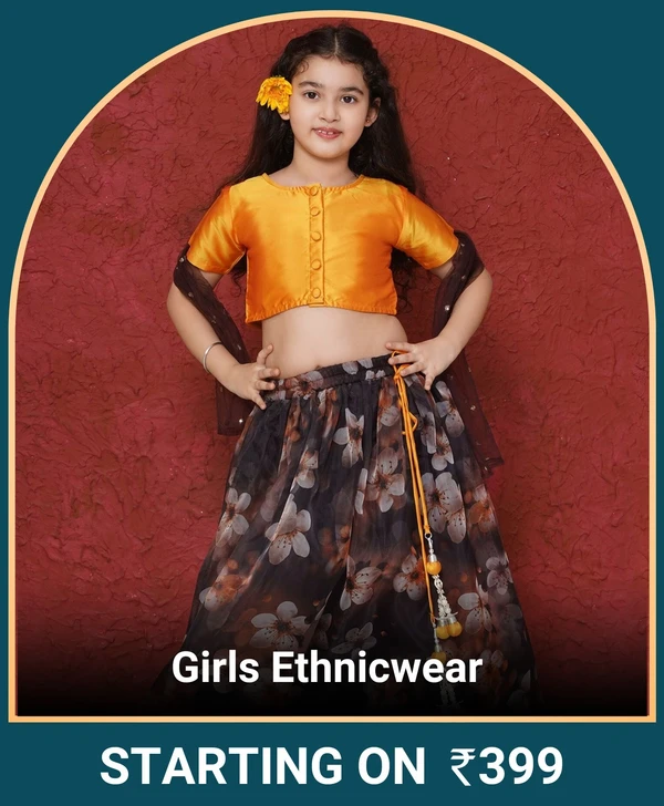 Kids girls ethnic wear 